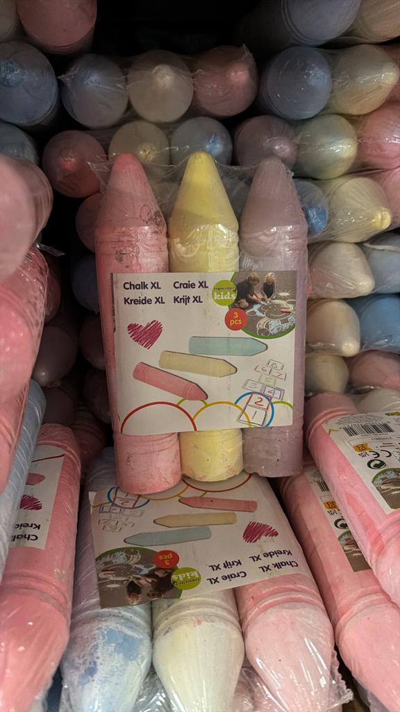 Chalk XL Krijt XL 3 stuks - partij - partij handel, Ophalen of Verzenden, Nieuw, Knutselen