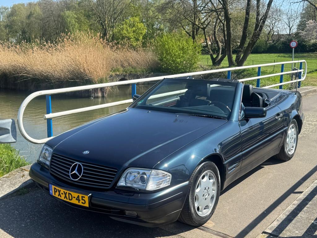Mercedes-Benz SL-klasse Cabrio 500 AUTOMAAT! Dealer ONDERHOU, Auto's, Achterwielaandrijving, 320 pk, Zwart, Bedrijf