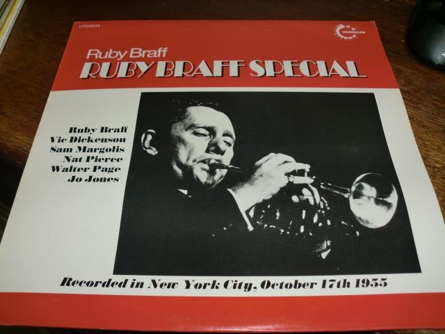 Ruby Braff Special  1955 Vanguard ‎VRS 8504,  LP  UK  1973, Ophalen of Verzenden, Zo goed als nieuw, 1940 tot 1960, 12 inch