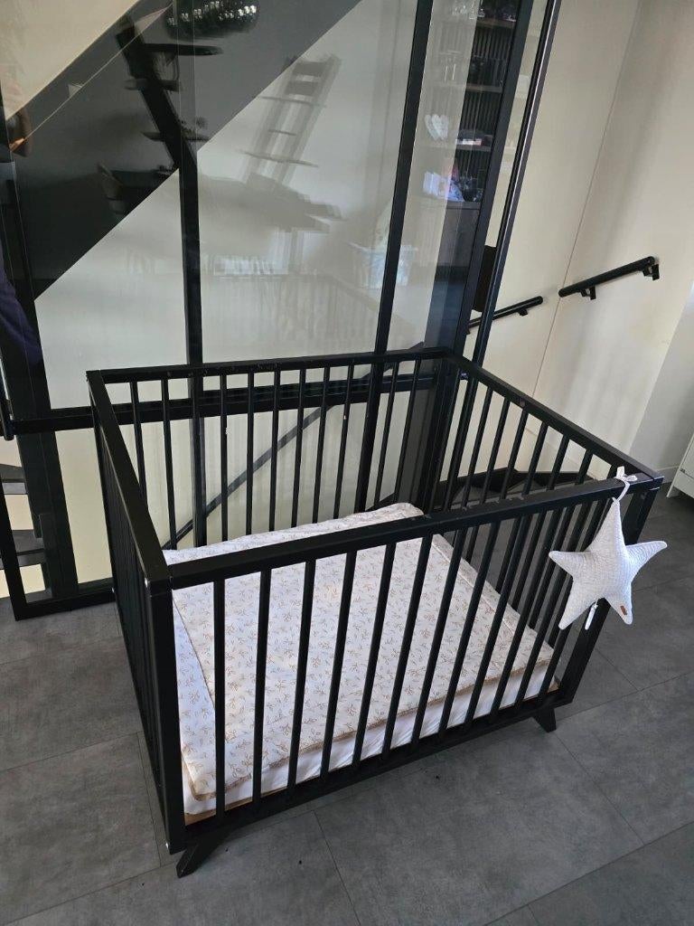 Bopita Box Retro mat zwart, Kinderen en Baby's, Boxen, Ophalen, Gebruikt, Rechthoekig, In hoogte verstelbaar