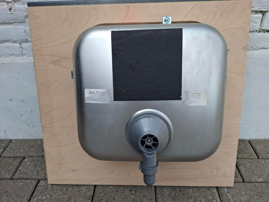 RVS Wasbak voor Keukenblok - Keller, Ophalen, Wit, Enkelwandige keuken