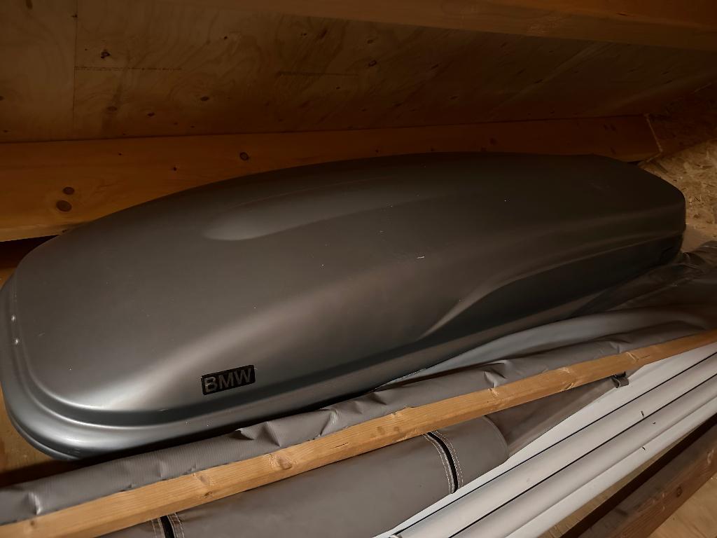 BMW Dakkoffer + Orginele dakdragers, Ophalen, Zo goed als nieuw
