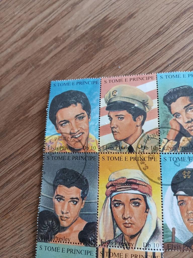 Postzegels met Elvis Presley, Verzamelen, Ophalen of Verzenden