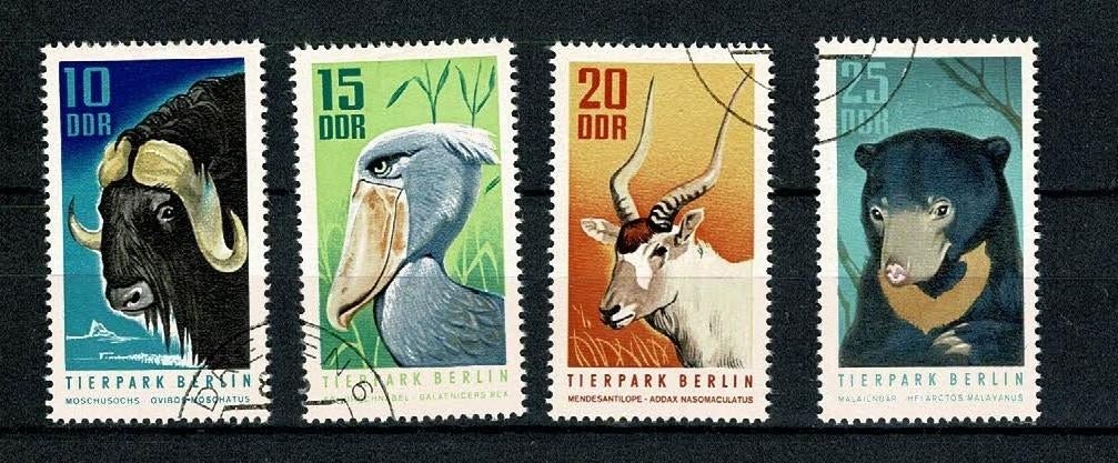 DDR : 1970 - Dierentuin Berlijn - Michel  1617 t/m 1620, Verzenden, DDR, Gestempeld