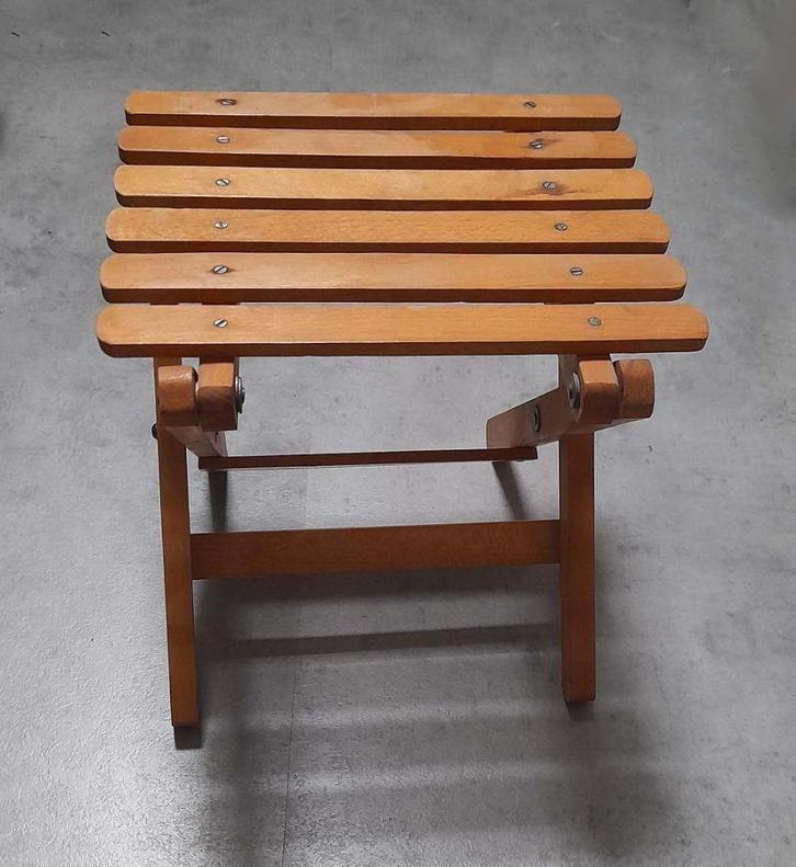 Houten inklapbaar KRUKJE / kruk, Huis en Inrichting, Krukjes, Zo goed als nieuw, Hout, Ophalen of Verzenden