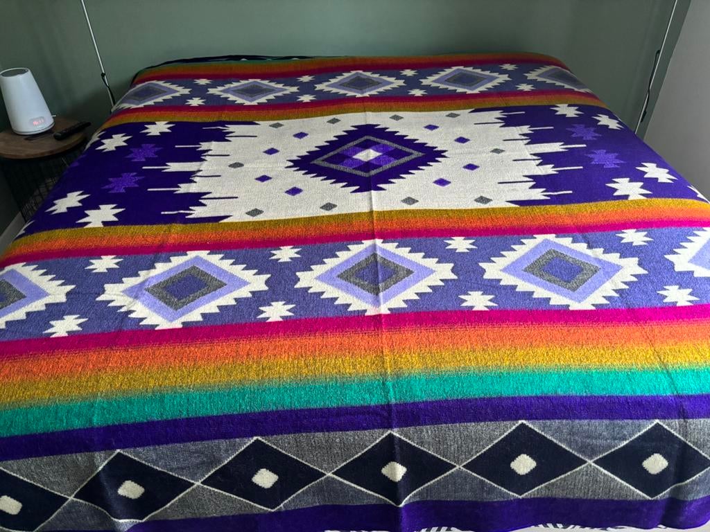 NIEUW! Alpaca wol deken plaid kleed sprei industrieel ruit, Ophalen of Verzenden, Nieuw