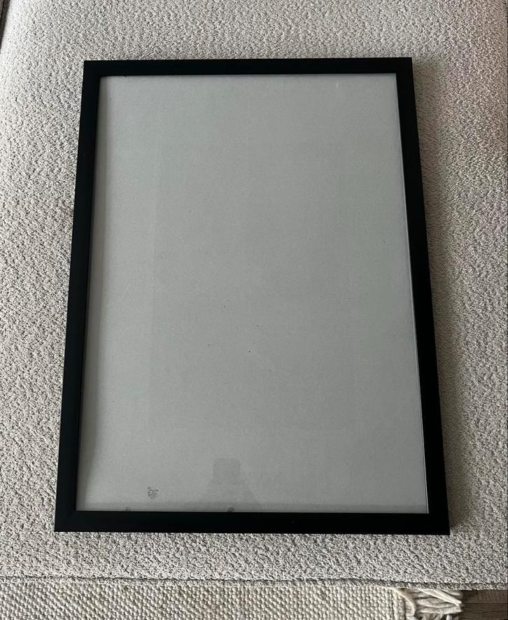 Zwarte fotolijst/schilderijlijst 70x50 cm, Huis en Inrichting, Woonaccessoires | Lijsten, Gebruikt, 50 tot 75 cm, Hout, Ophalen