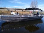 Aluminium Platbodem Spaarndammer Werkboot Vlet Karperboot, Ophalen, Gebruikt, Aluminium, Benzine