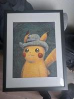 Pokémon Pikachu with Grey Felt Hat Glicee 30x40 CM COA, Ophalen of Verzenden, Nieuw, Losse kaart, Foil