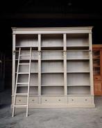 Taupe boekenkast Ladder | Demontabele bibliotheekkast #2693, Niet ingevuld, Met plank(en), Gebruikt, 200 cm of meer