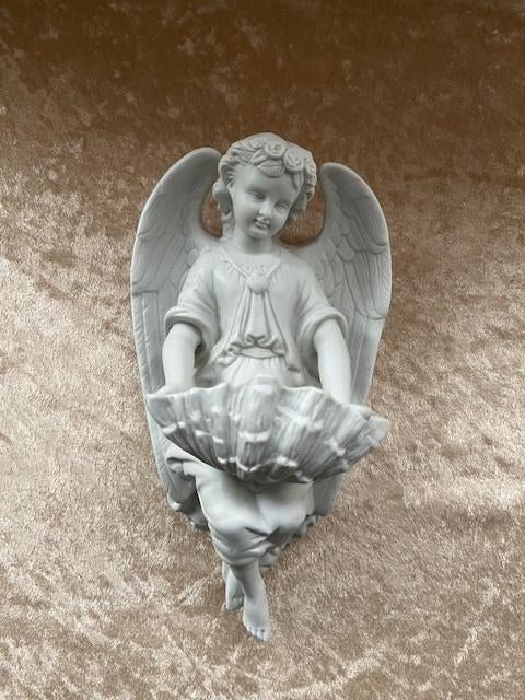 Biscuit Porseleinen Wijwater vat, Antiek en Kunst, Ophalen of Verzenden