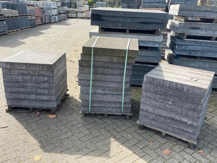 Oud Hollandse tegels Antraciet 80x80x10 RESTPARTIJ, Tuin en Terras, Tegels en Klinkers, Nieuw, Terrastegels, Beton, Ophalen