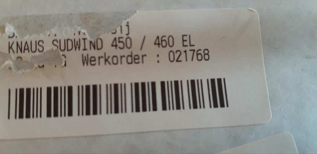 Knaus Sudwind 450/460 EL zijraam links voor, Ophalen of Verzenden