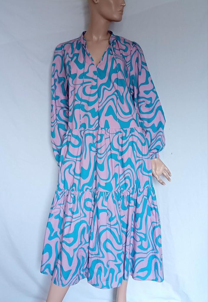 JAKE'S Jurk , Maat 42, Kleding | Dames, Maat 42/44 (L), Zo goed als nieuw, Onder de knie, Verzenden