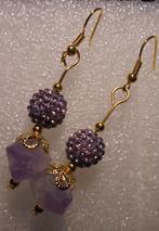 handwerk oorbellen, Overige materialen, Hangers, Verzenden, Paars