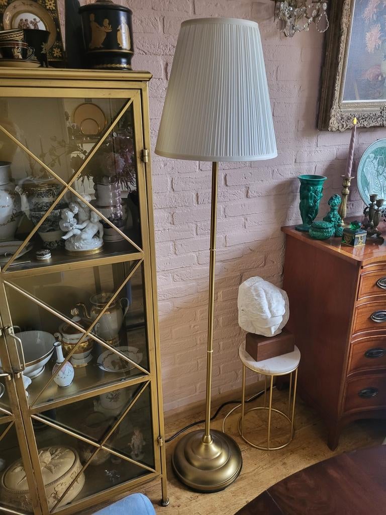 Twee Arstid Ikea vloerlampen messing, Ophalen, Zo goed als nieuw, Metaal, 100 tot 150 cm