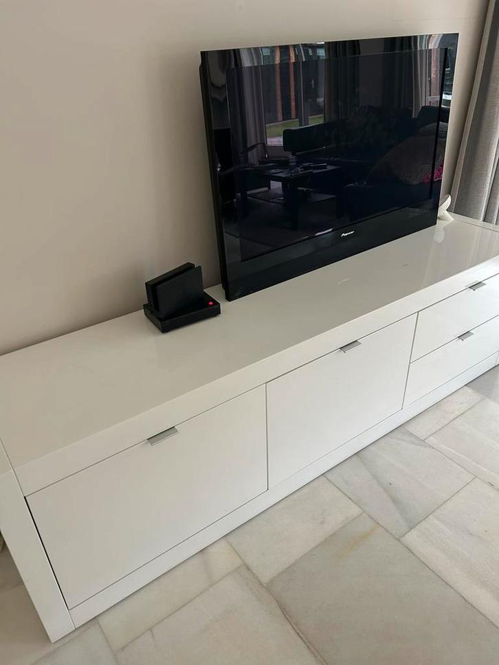 Canto Mobili Dressoirs en TV-meubel wit lak, Huis en Inrichting, Kasten | Dressoirs, Zo goed als nieuw, 200 cm of meer, 25 tot 50 cm