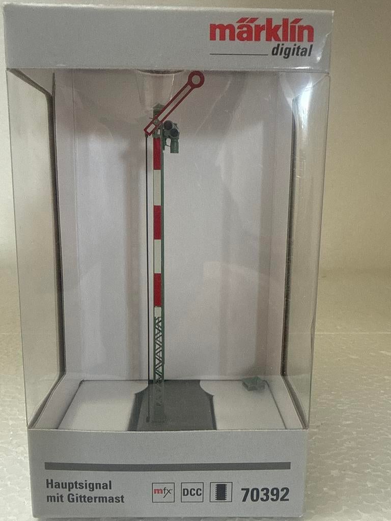 Märklin 70392 Hoofdsein met Vakwerkmast Digitaal, Wisselstroom, Overige typen, Nieuw, Ophalen of Verzenden