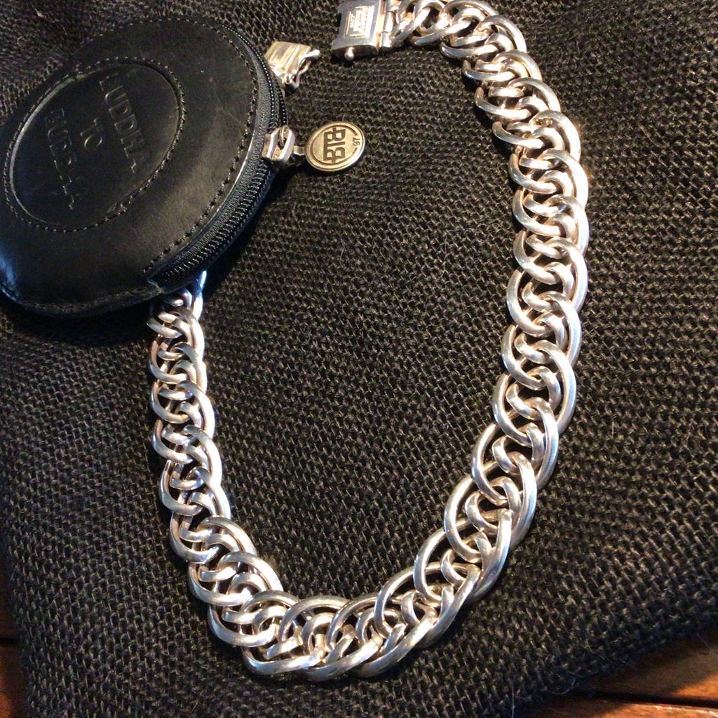 BUDDHA TO BUDDHA ketting ( 50 cm )    z.g.a.n., Ophalen, Zo goed als nieuw, Zilver