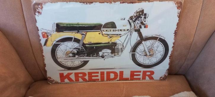 Nieuw Kreidler Blikken Bord 20x30 cm - Klassieke Brommer, Verzamelen, Merken en Reclamevoorwerpen, Nieuw, Reclamebord, Ophalen of Verzenden