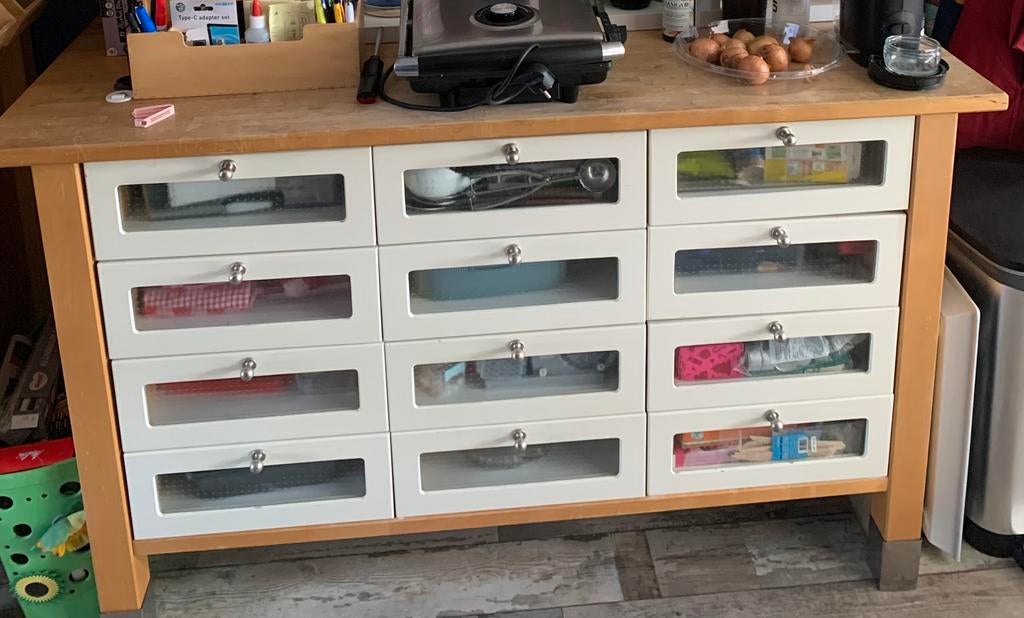 Buffetkast/vakkenkast van Varde Ikea, Ophalen, Gebruikt, 50 tot 75 cm, 200 cm of meer