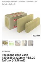 Rockwool steenwol isolatie 4 pakken, Ophalen, 12 cm of meer, Nieuw, Steenwol