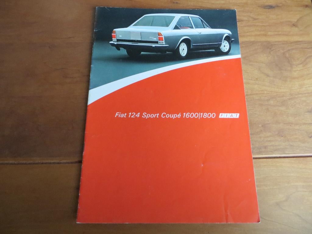 Folder Fiat 124 Sport Coupe 1600, 1800 1973, Gelezen, Ophalen of Verzenden, Overige merken, Fiat