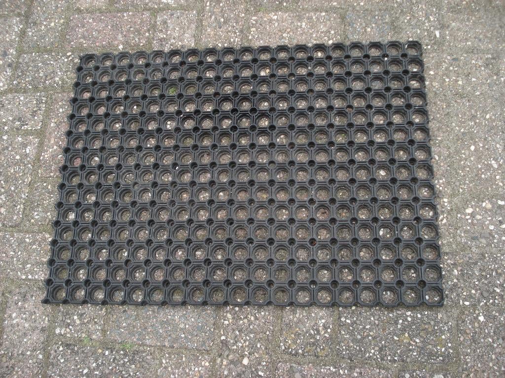 Rubber Ringmat   75 x 55 Cm, Rubber, Ophalen of Verzenden, Zo goed als nieuw, Droogloopmat