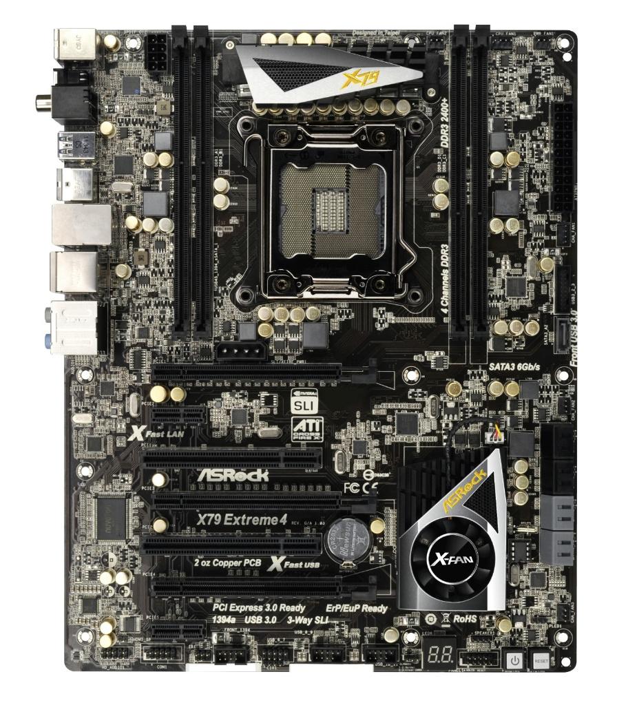 ASRock X79 Extreme4 Moederbord, Gebruikt, Socket 2011, DDR3, Ophalen of Verzenden