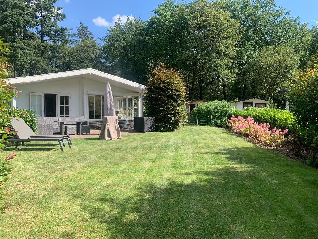 Zonnig chalet aan mooie siervijver in Kootwijk, In bos, 2 slaapkamers, Landelijk, Gelderland en Veluwe