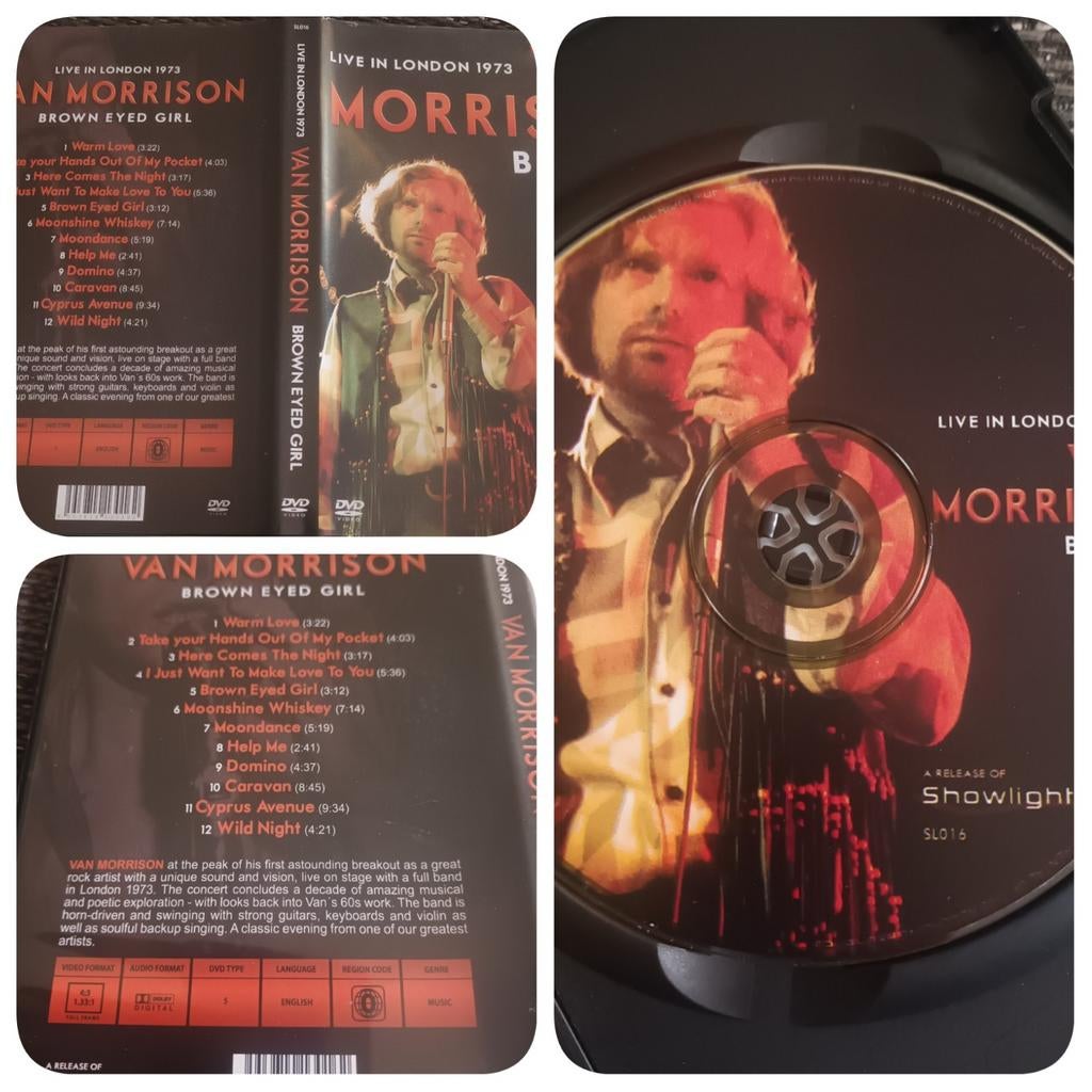 Van Morrison - Brown eyed girl Live London 1973 DVD, Alle leeftijden, Ophalen of Verzenden, Zo goed als nieuw