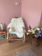 Vintage Rotan Schommelstoel - Vintage Stijl, Ophalen, Gebruikt, Bruin, Riet of Rotan