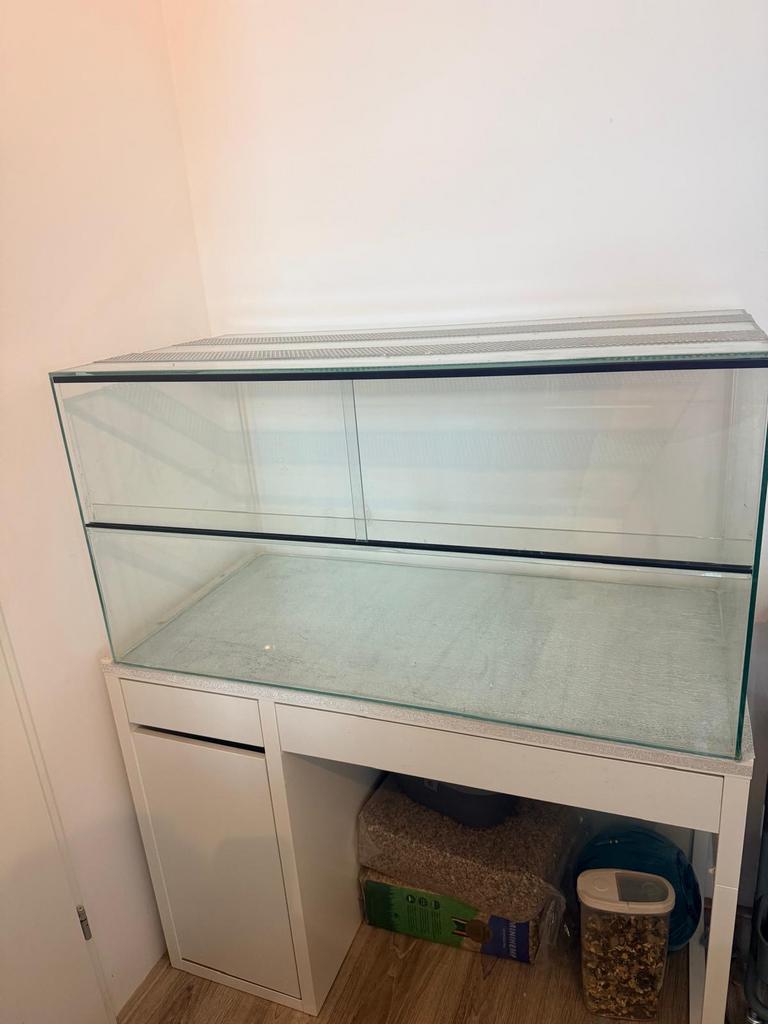 Glazen hamster verblijf, Zo goed als nieuw, 75 tot 110 cm, Ophalen, Minder dan 60 cm