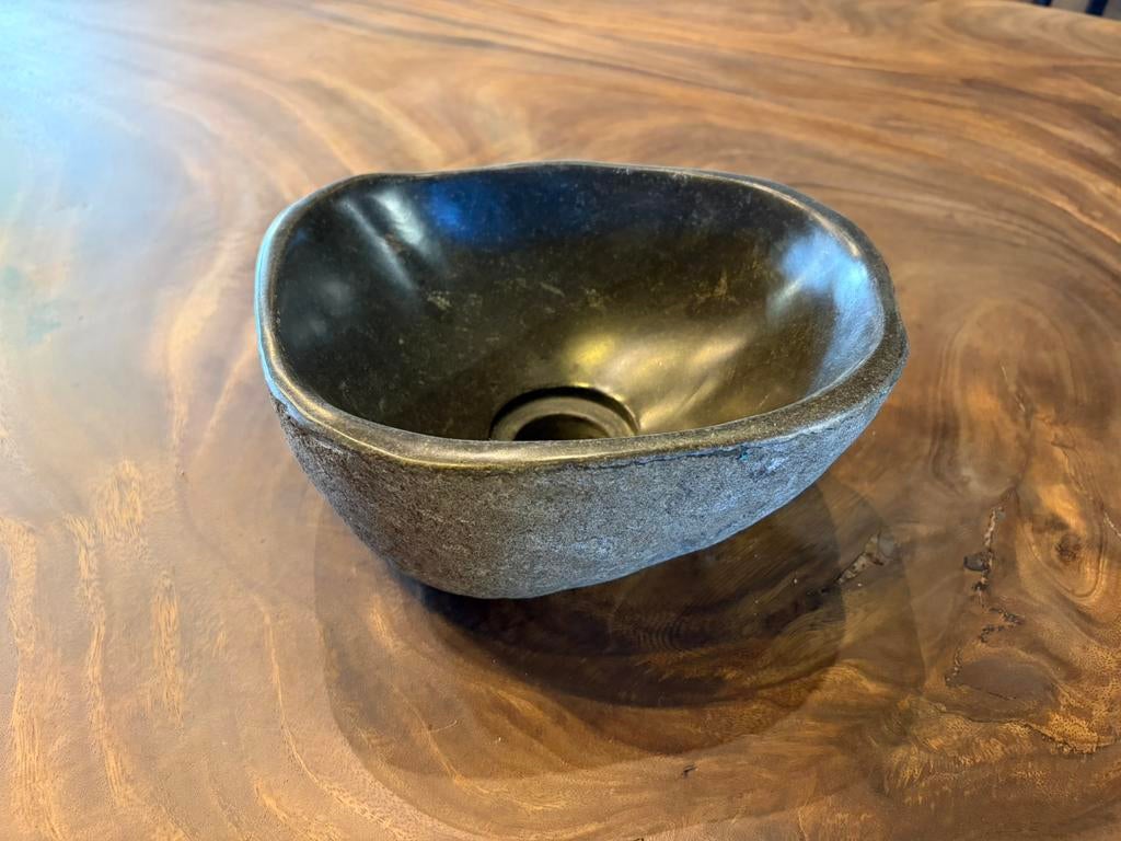 RIVIERSTEEN MINI TOILET FONTEIN FONTEINTJES KOMMETJES, Doe-het-zelf en Verbouw, Sanitair, Ophalen of Verzenden, Nieuw, Steen, Wastafel