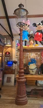 Antiek Amsterdams model lantaarnpaal met ronde kap 335 cm, Ophalen, Gebruikt, Staande lamp, Netvoeding