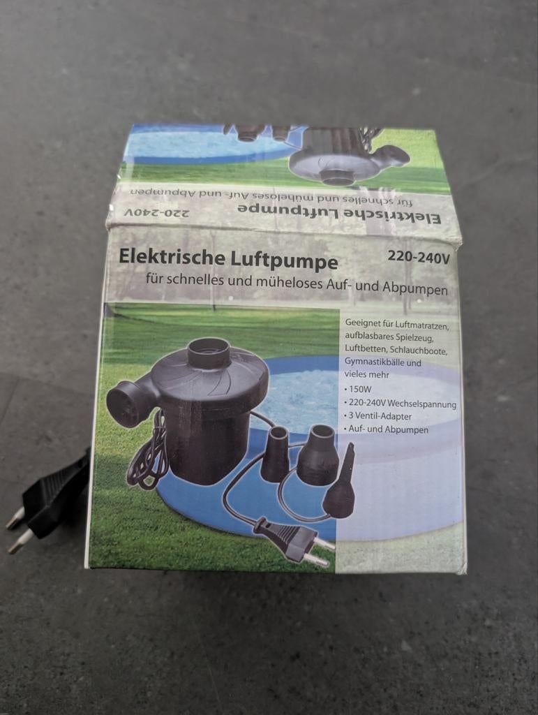 Elektrische luchtpomp voor luchtbedden en meer, Ophalen