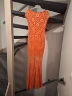 Elegante oranje kanten galajurk - Maat 36, Kleding | Dames, Jurken, Ophalen of Verzenden, Maat 36 (S), Oranje