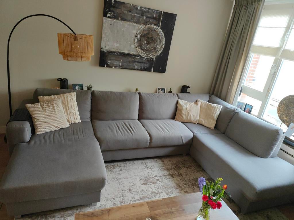 Grote U bank grijs, Ophalen, Gebruikt