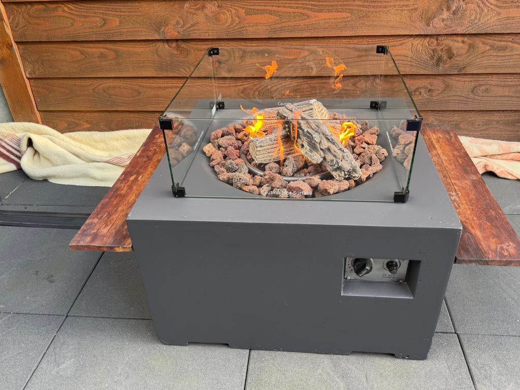 Happy cooconing antraciet van kleur met glazen ombouw, Ophalen, Gebruikt