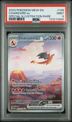 Charizard Ex (MEW #199) - PSA 9, Ophalen of Verzenden, Nieuw, Losse kaart, Foil