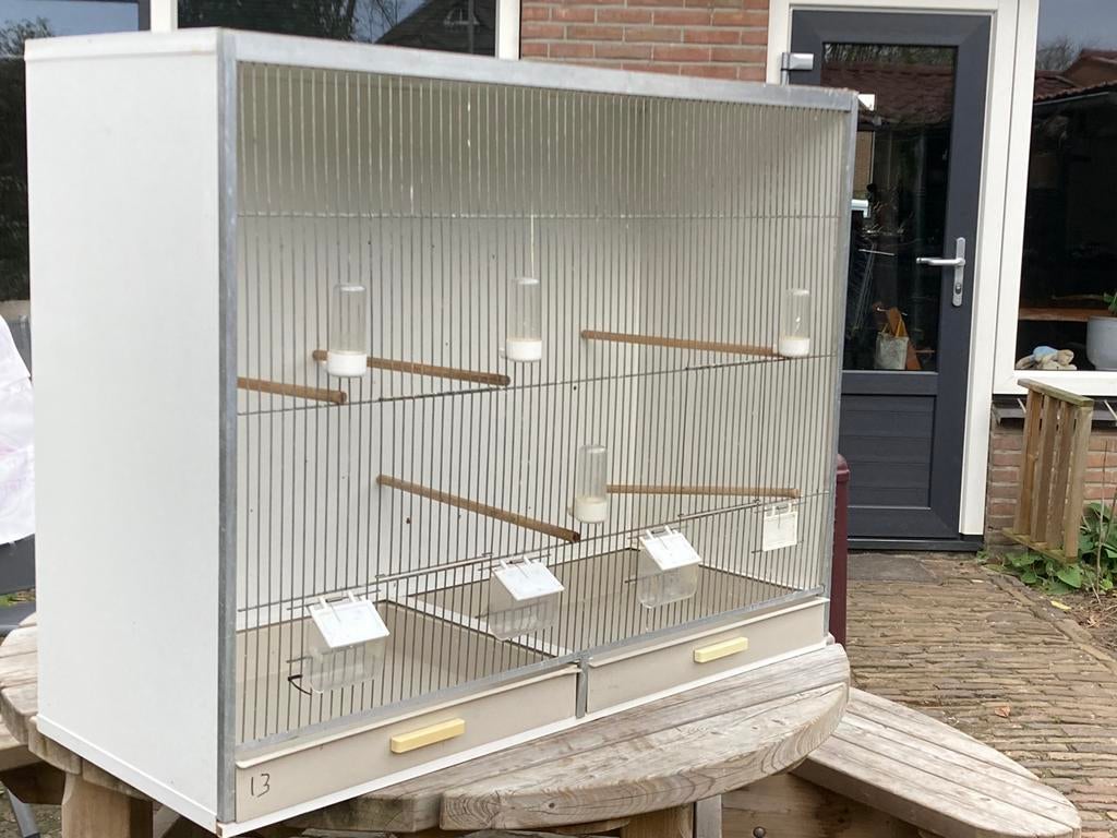 Uitvliegkooi vogelkooi, Dieren en Toebehoren, Vogels | Hokken en Kooien, Ophalen, Gebruikt, Kunststof, Vogelkooi