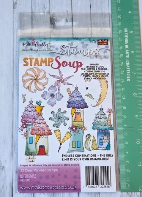 Polkadoodles - Not so simple stamp, Ophalen of Verzenden, Nieuw, Clearstamp