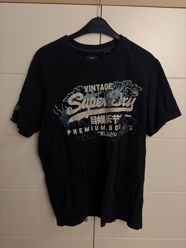 Superdry T-shirt zwart 2XL, Ophalen of Verzenden, Gedragen, Overige maten, Zwart
