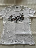 Liu Jo wit shirt bloem, Maat 38/40 (M), Verzenden, Wit, Korte mouw