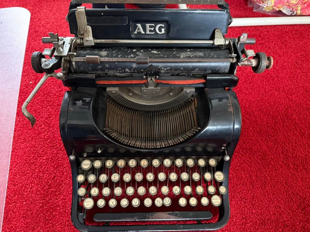 Oude AEG typmachine type 3 (1921), Diversen, Ophalen, Zo goed als nieuw