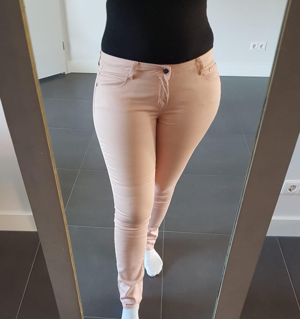 Roze Broek Only Dames 32-32 44 Skinny, Only, Verzenden, Maat 42/44 (L), Nieuw