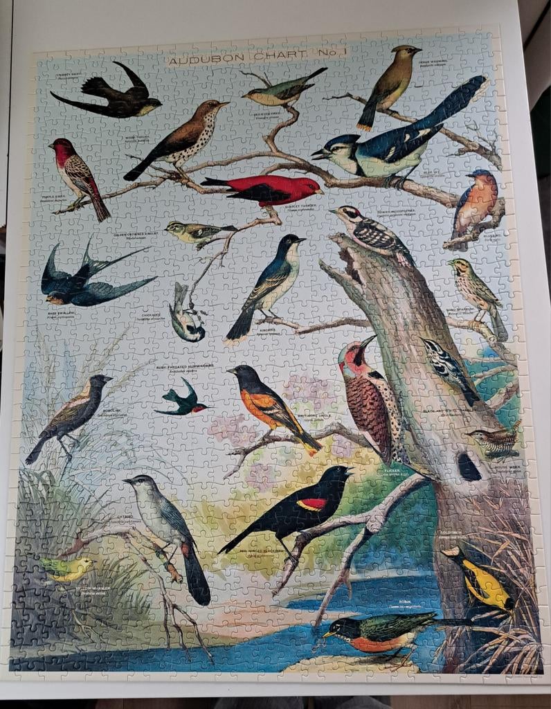 Vogel puzzel, 1000 stukjes, compleet, in luxe verpakking, Ophalen of Verzenden, 500 t/m 1500 stukjes, Zo goed als nieuw