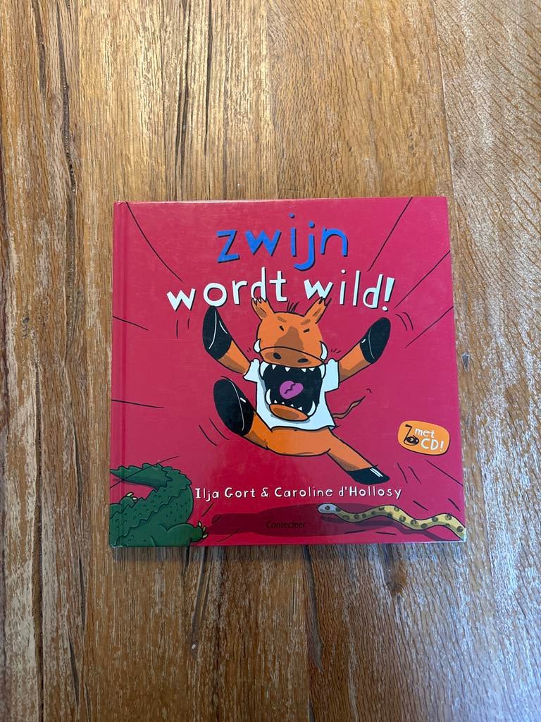 Zwijn wordt wild! Kinderboek met CD, Ophalen of Verzenden, Zo goed als nieuw, Fictie algemeen