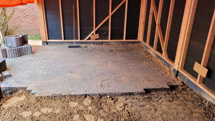 Klinkers 32 m2 gratis af te halen, Tuin en Terras, Tegels en Klinkers, Gebruikt, Klinkers, Beton, 10 m² of meer, Ophalen