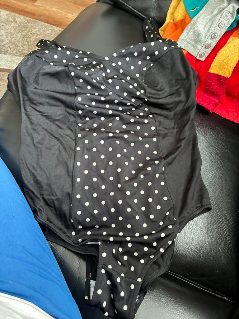 Badpak, Kleding | Dames, Ophalen of Verzenden, Zo goed als nieuw, Zwart, Badpak